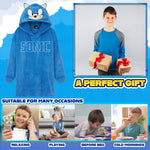 Sonic The Hedgehog Fleece Hoodie Blanket for Boys - Get Trend