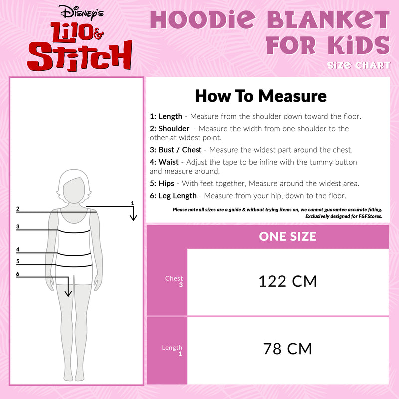 Disney Stitch Fleece Hoodie Blanket with Plush Toy for Kids - Stitch