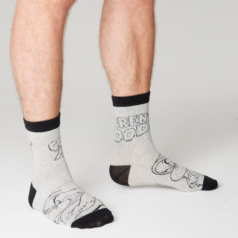 Disney Mens Socks - Pack of 5 Crew Socks for Men - Grumpy - Get Trend