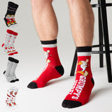 Disney Mens Socks - Pack of 5 Crew Socks for Men - Grumpy - Get Trend