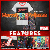 Marvel Boys Pyjama Set,  T-Shirt & Shorts Summer PJs for Boys - Get Trend