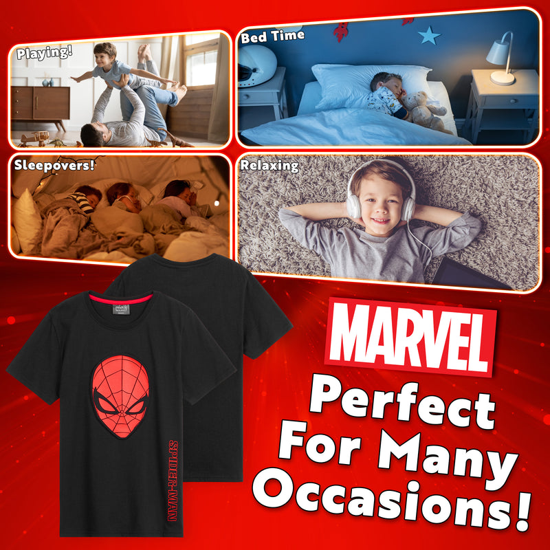 Marvel Boys Pyjamas T-Shirt & Short Boys Pyjama Set - Get Trend