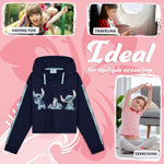 Disney Hoodie for Girls, Stitch  Sweatshirt, Fashion Top for Girls and Teens - Navy - Get Trend