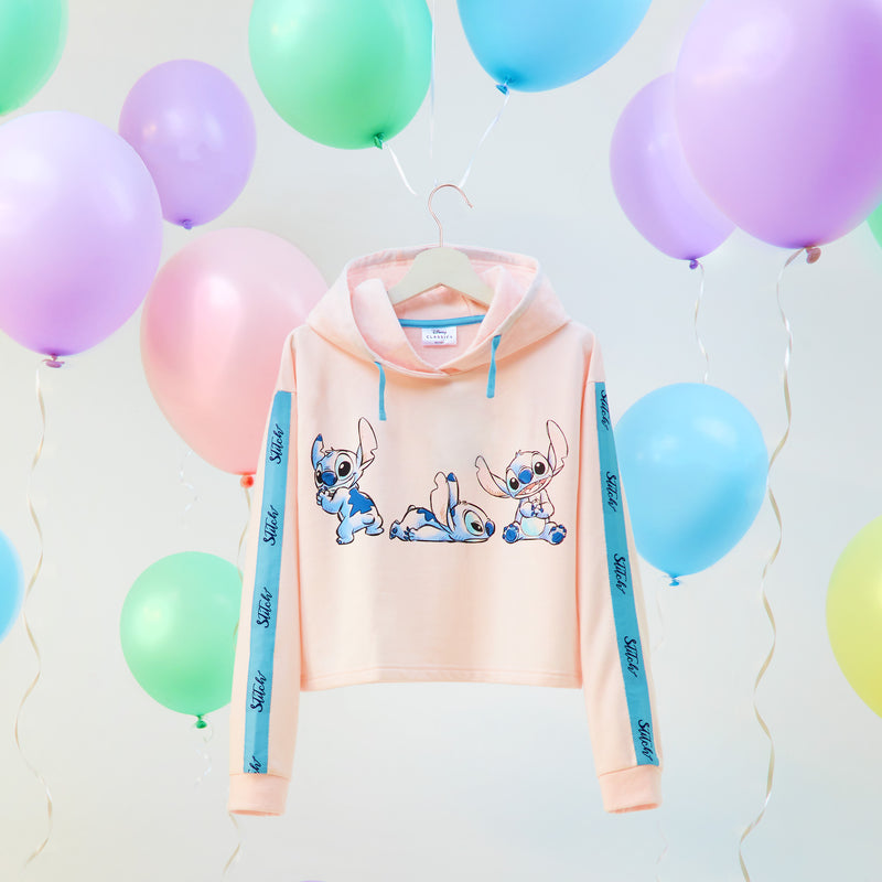 Disney Hoodie for Girls, Stitch  Sweatshirt, Fashion Top for Girls and Teens - Dusty Coral - Get Trend