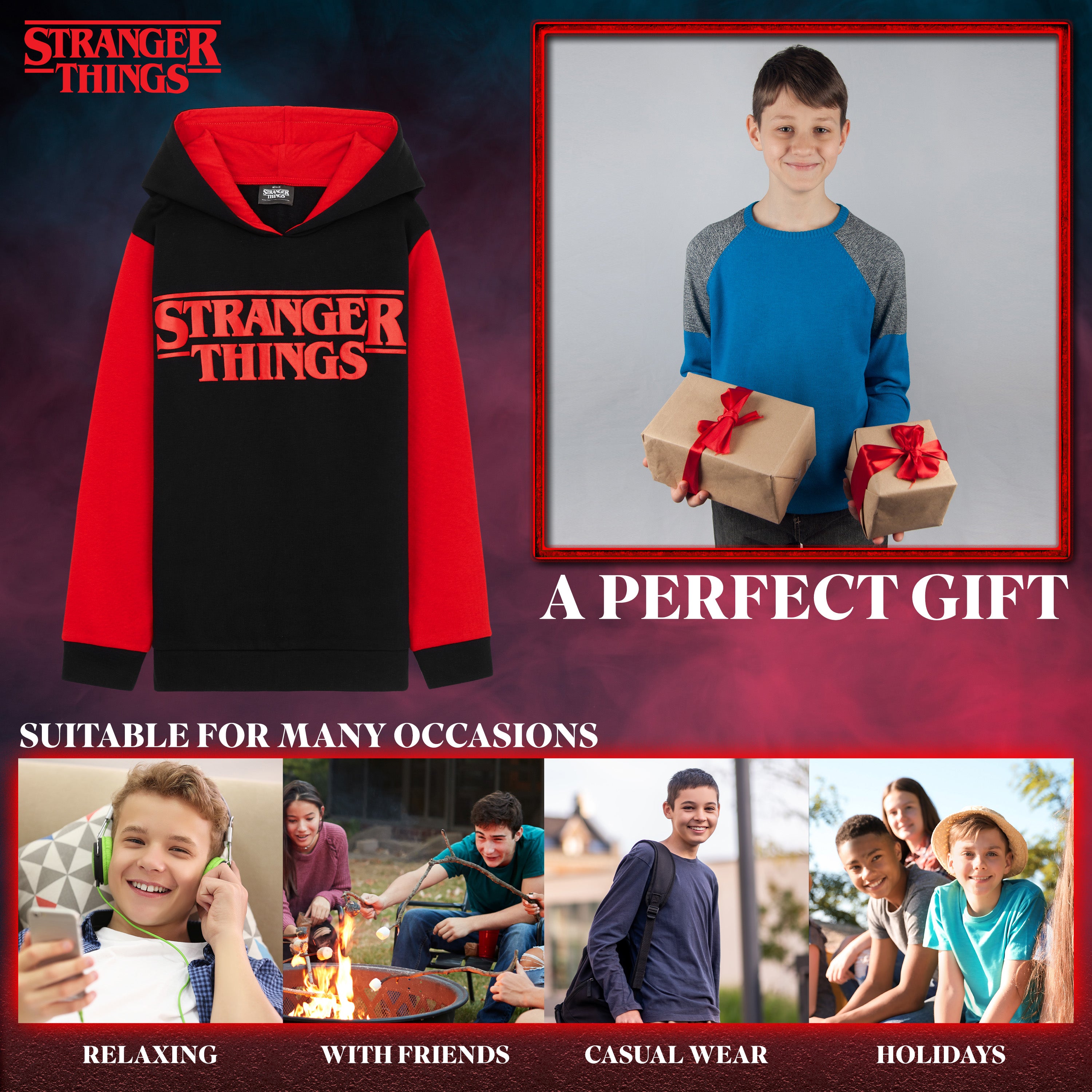 Stranger Things Hoodie for Kids and Teenagers - Get Trend