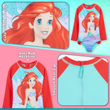 Disney Girls One Piece Swimsuit, Long Sleeve Swimming Costume - Girls Gifts - Get Trend