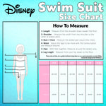 Disney Girls One Piece Swimsuit, Long Sleeve Swimming Costume - Girls Gifts - Get Trend