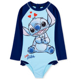 Disney Girls One Piece Swimsuit, Long Sleeve Swimming Costume - Get Trend