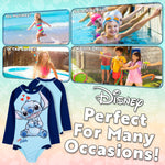 Disney Girls One Piece Swimsuit, Long Sleeve Swimming Costume - Get Trend