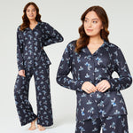 Disney Stitch Womens Pyjamas Set Nightwear  - Navy - Get Trend