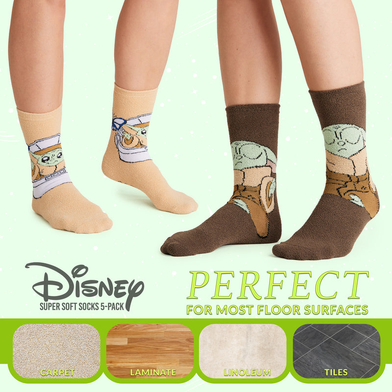 Disney The Mandalorian Fluffy Socks for Women & Teenagers -  5 Pack - Get Trend