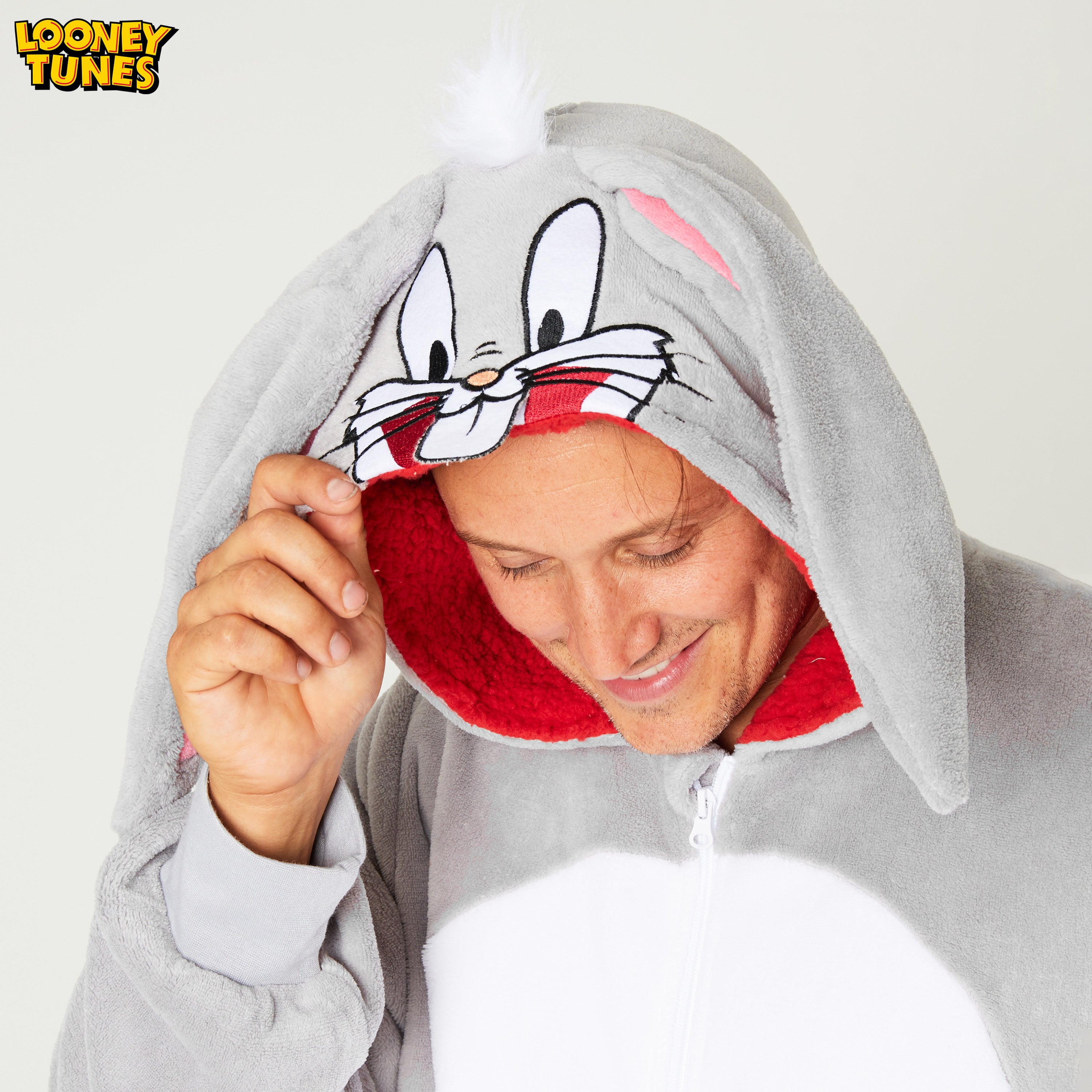 LOONEY TUNES Adult Onesie for Men - Bugs Bunny - Get Trend