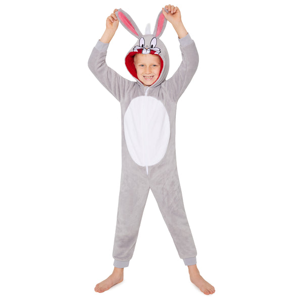 LOONEY TUNES Fleece Onesie for Kids - Bugs Bunny - Get Trend