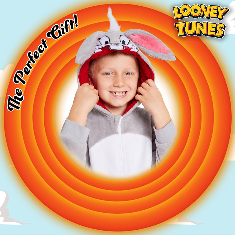 LOONEY TUNES Fleece Onesie for Kids - Bugs Bunny - Get Trend