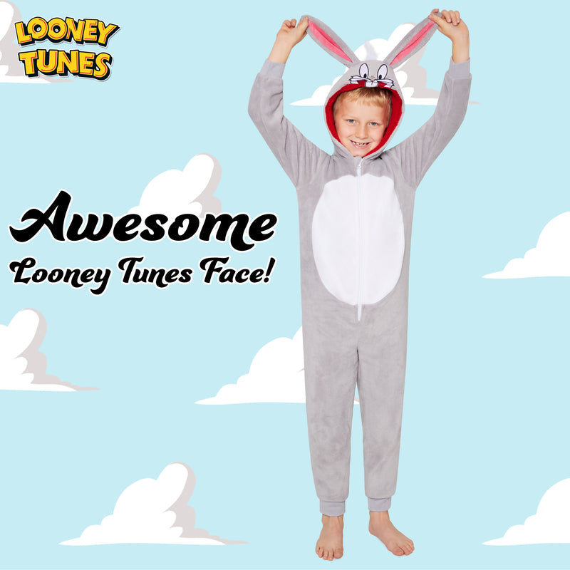 LOONEY TUNES Fleece Onesie for Kids - Bugs Bunny