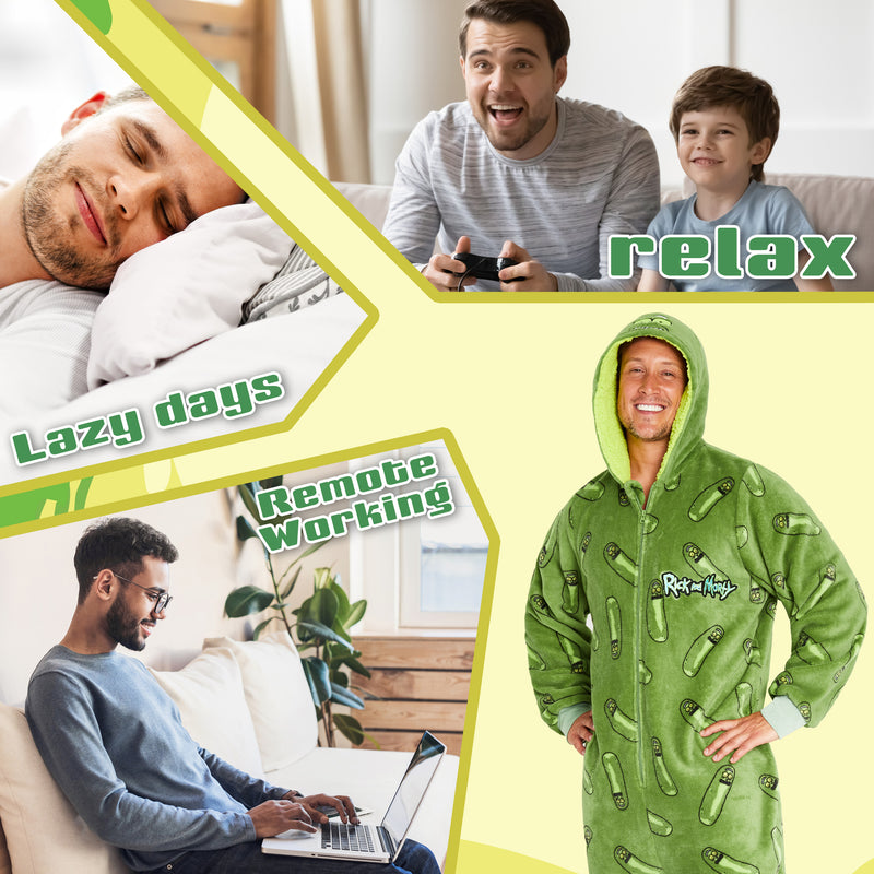 RICK AND MORTY Adult Onesie for Men and Teenagers