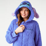 Disney Fleece Onesie for Adults - Blue Stitch - Get Trend