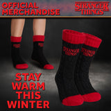 Stranger Things Fluffy Socks for Women and Teenagers - Black & Red - Get Trend