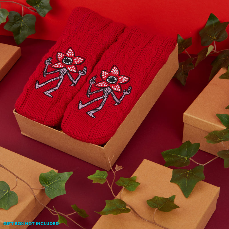 Stranger Things Fluffy Socks for Women and Teenagers - Red - Get Trend