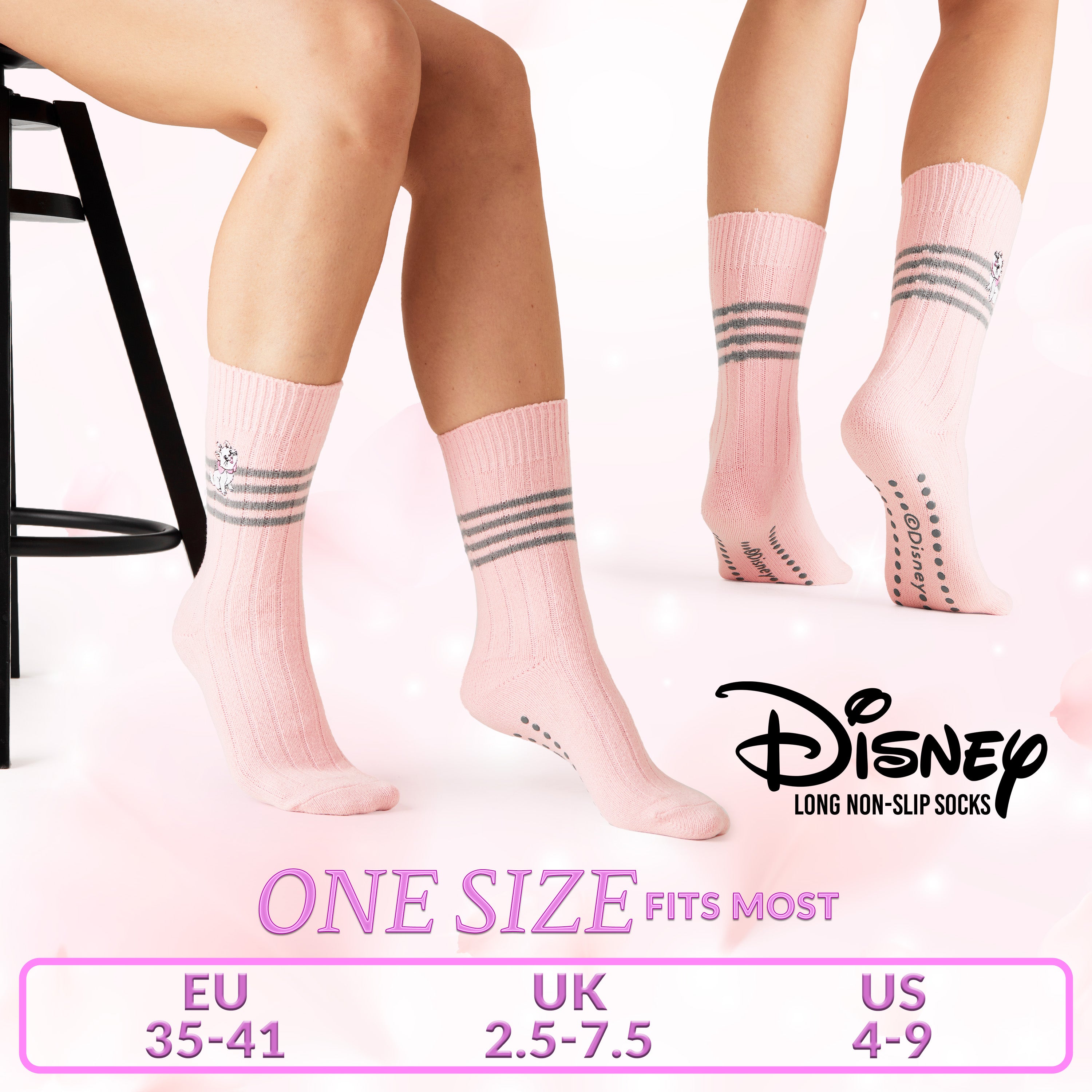 Disney Bed Socks for Women, Non Slip Socks - Marie - Get Trend