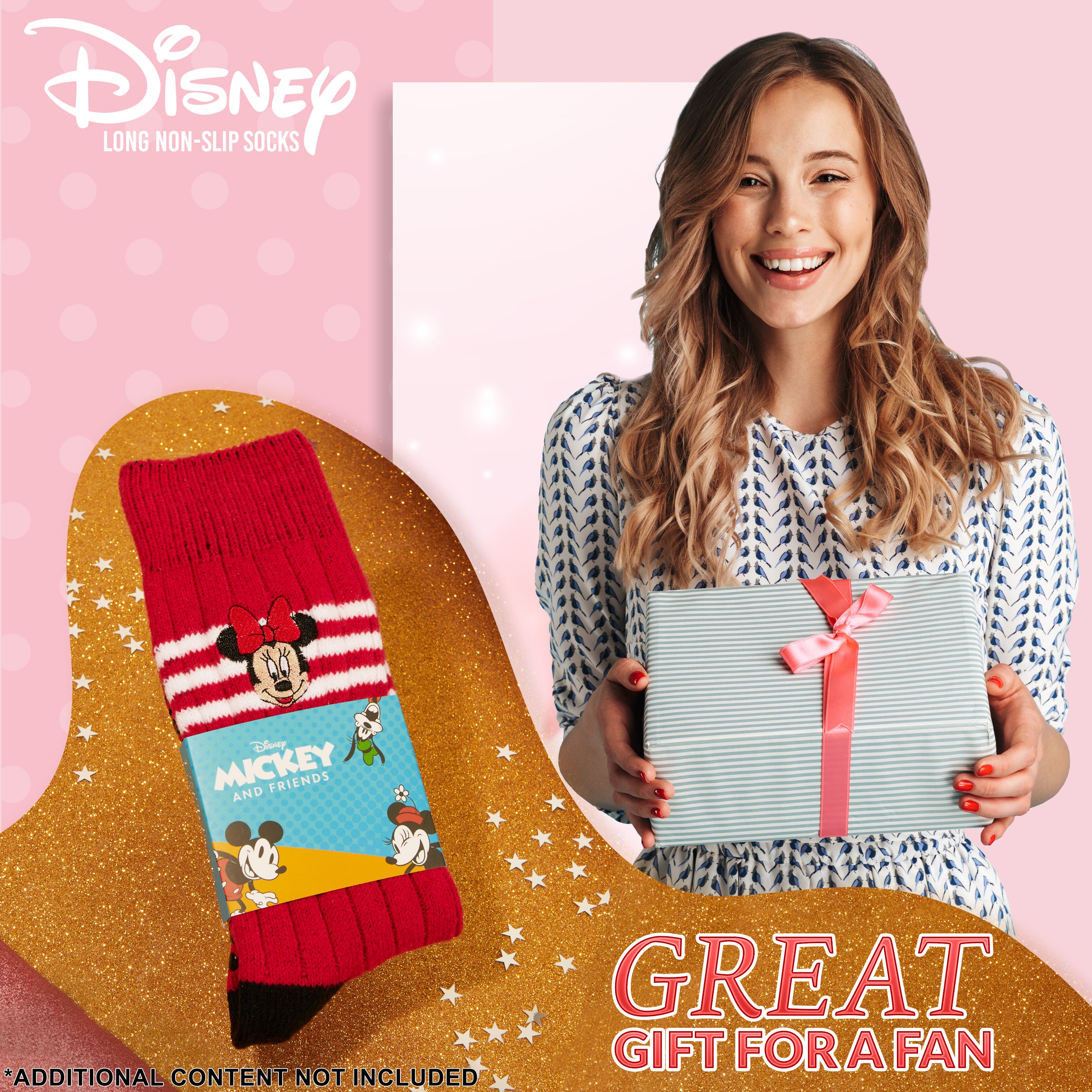 Disney Bed Socks for Women, Non Slip Socks - Minnie - Get Trend