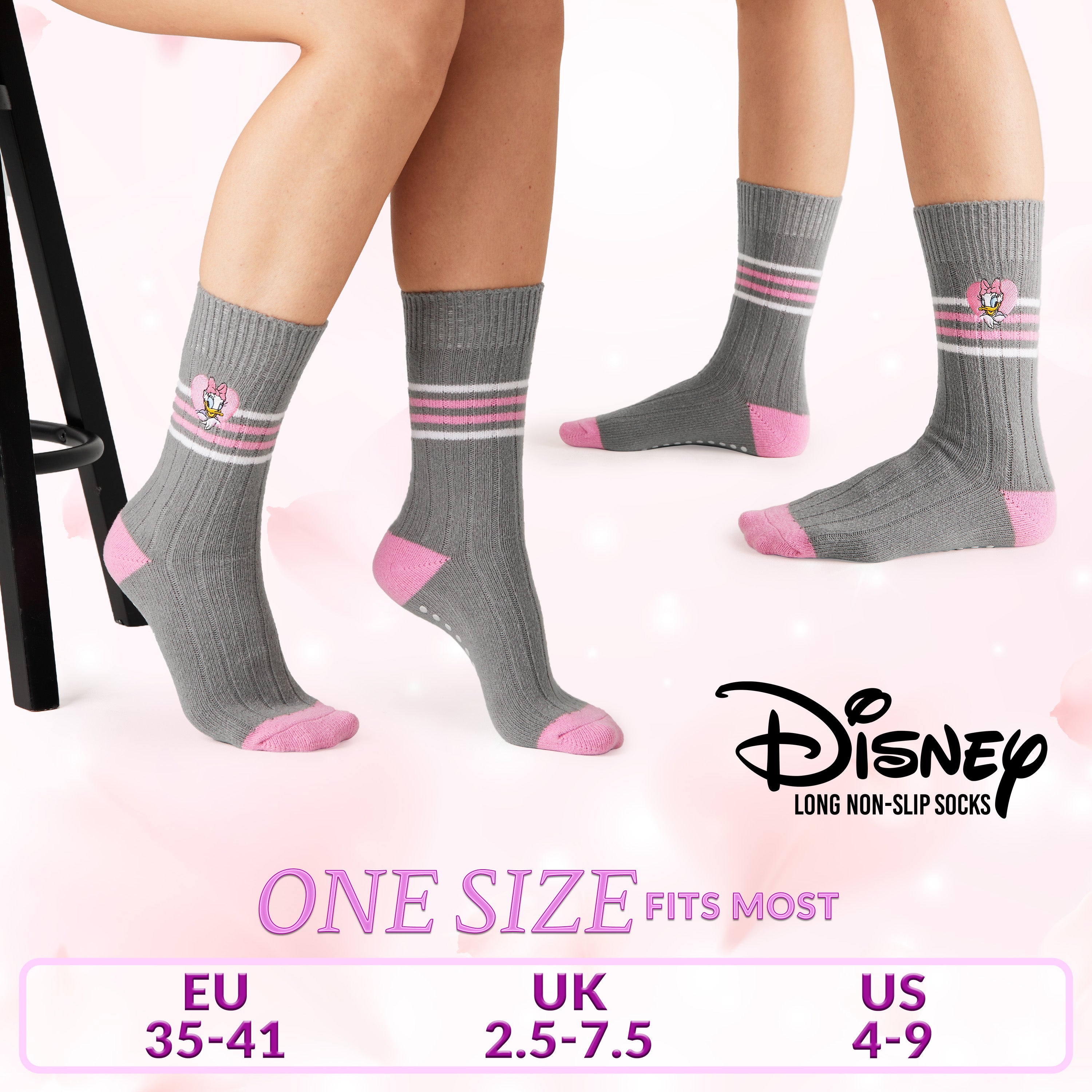 Disney Bed Socks for Women, Non Slip Socks - Daisy - Get Trend