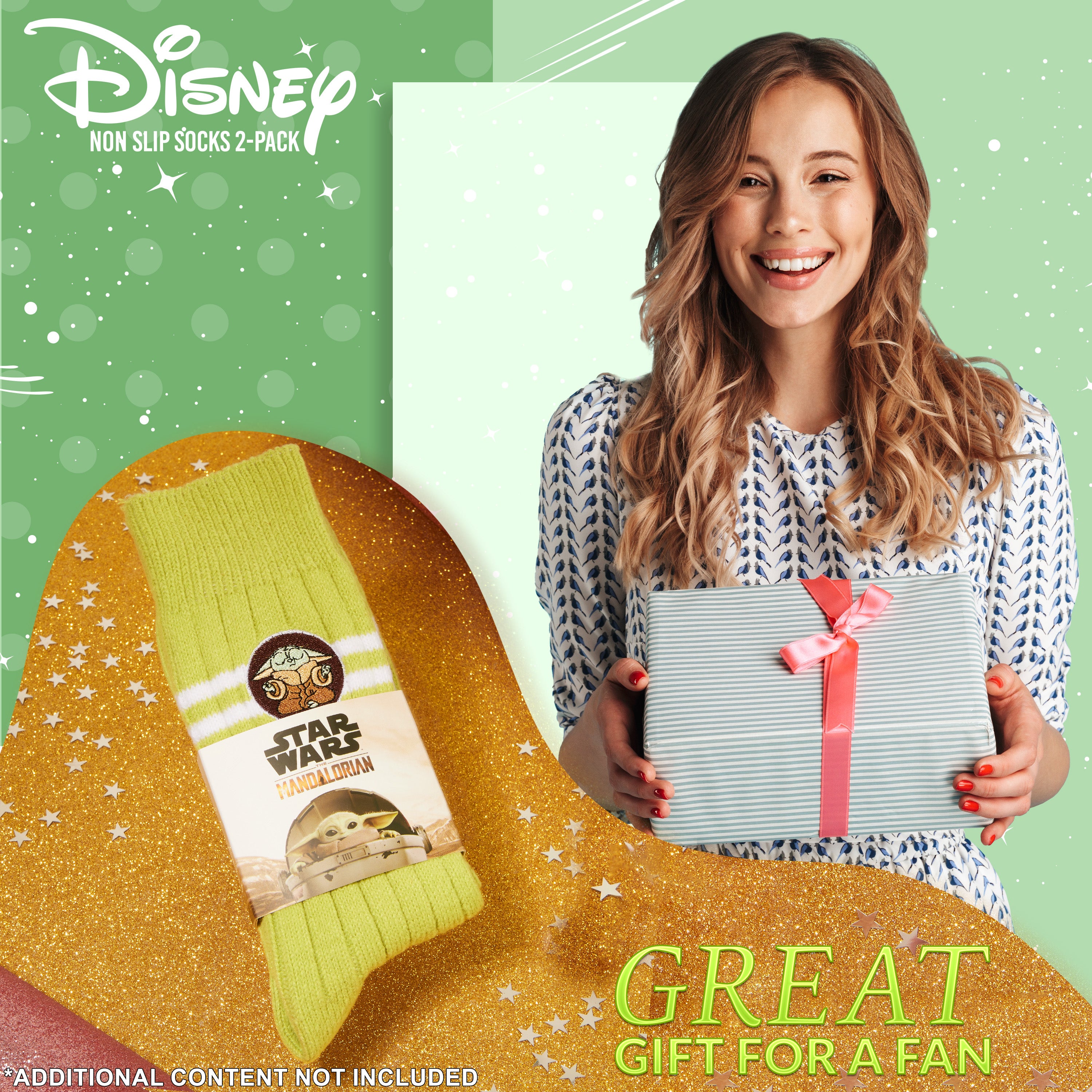 Disney Bed Socks for Women, Non Slip Socks -  Baby Yoda - Get Trend