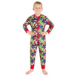 Marvel Fleece Onesie for Boys - Warm Hooded Onesie for Kids - Avengers - Get Trend