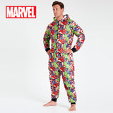 Marvel Adult Onesie for Men - Avengers AOP Onesie for Men - Get Trend