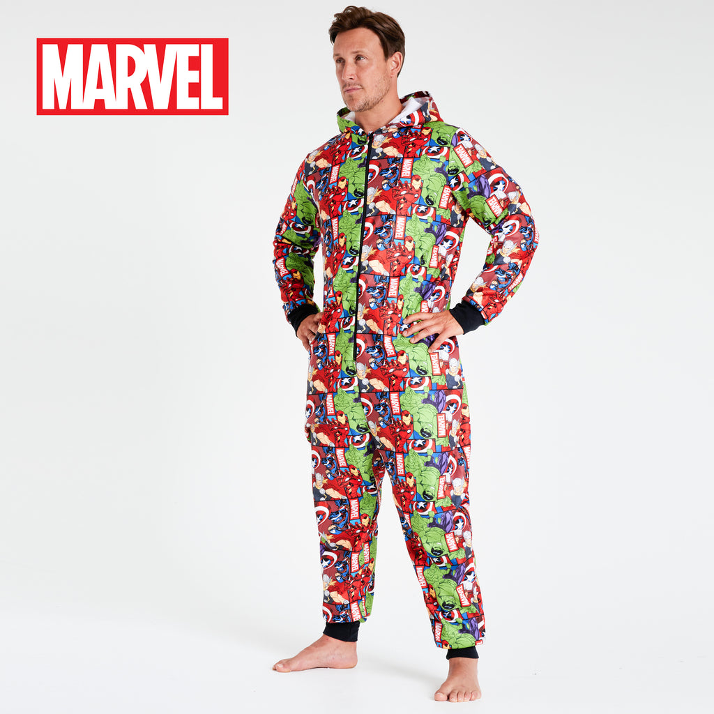 Marvel Adult Onesie for Men Avengers AOP Onesie for Men