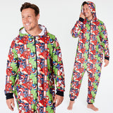 Marvel Adult Onesie for Men - Avengers AOP Onesie for Men - Get Trend