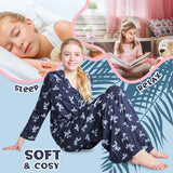 Disney Stitch Girls PJs for Kids Teenagers - 2 Piece Long Girls Pyjamas