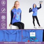 Disney Stitch Kids Hoodie, Blue & Navy Stitch Hooded Sweatshirt - Get Trend