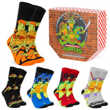 Teenage Mutant Ninja Turtles Mens Socks - Pack of 5 Crew Socks for Men Teenagers - Get Trend