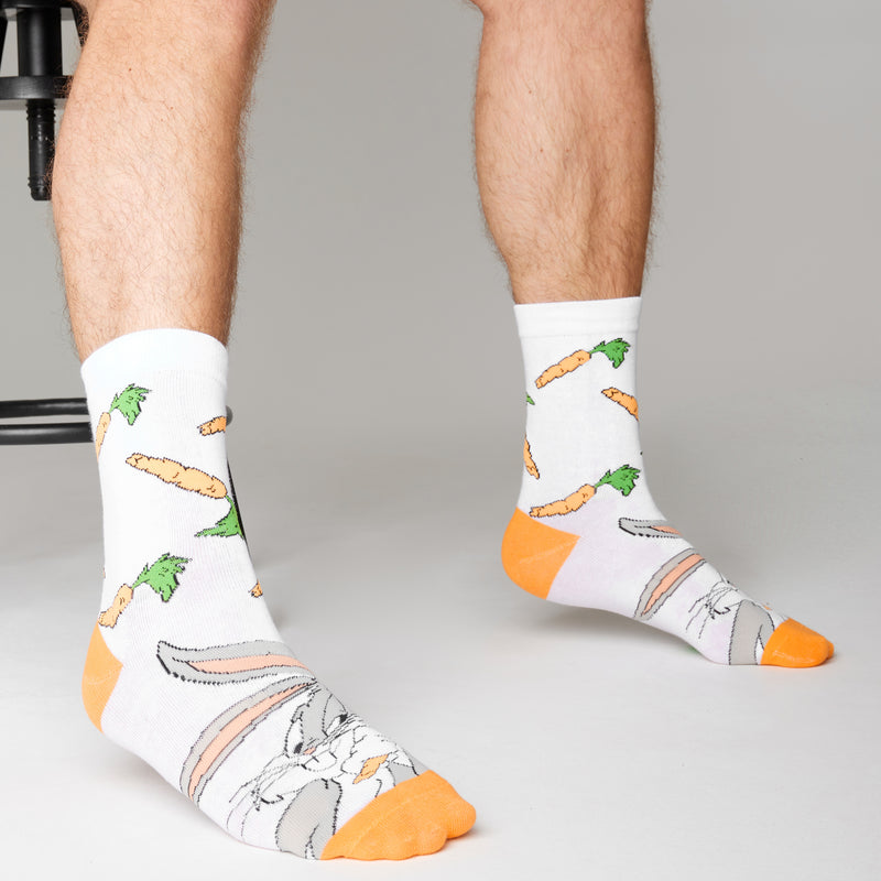 LOONEY TUNES Mens Socks - Pack of 5 Crew Socks for Men - Get Trend