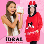 Disney Fleece Hoodie Blanket with Plush Toy for Kids - Minnie Mouse - Get Trend