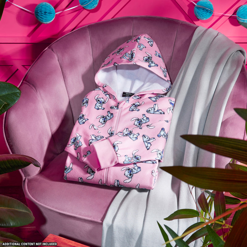 Disney Fleece Kids Onesie, Onesie for Kids - Stitch Pink - Get Trend