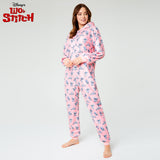 Disney Stitch Fleece Onesie for Women - PINK - Get Trend