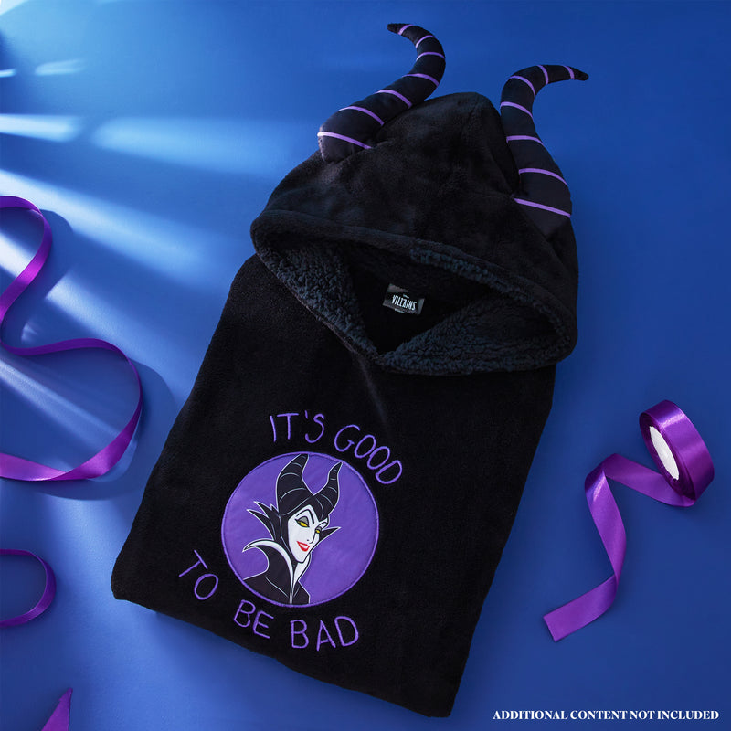 Disney Oversized Blanket Hoodie for Women - Black Maleficent
