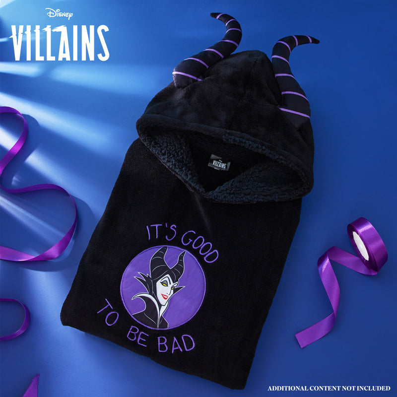 Disney Fleece Hoodie Blanket for Kids and Teenagers - Maleficent - Get Trend