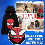 Marvel Boys Hoodie - Spiderman Hooded Sweatshirt for Boys - Get Trend