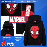 Marvel Boys Hoodie - Spiderman Hooded Sweatshirt for Boys - Get Trend