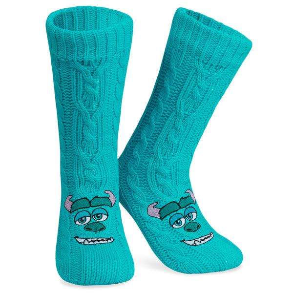 Disney Stitch Fluffy Socks for Women - Blue Sully - Get Trend