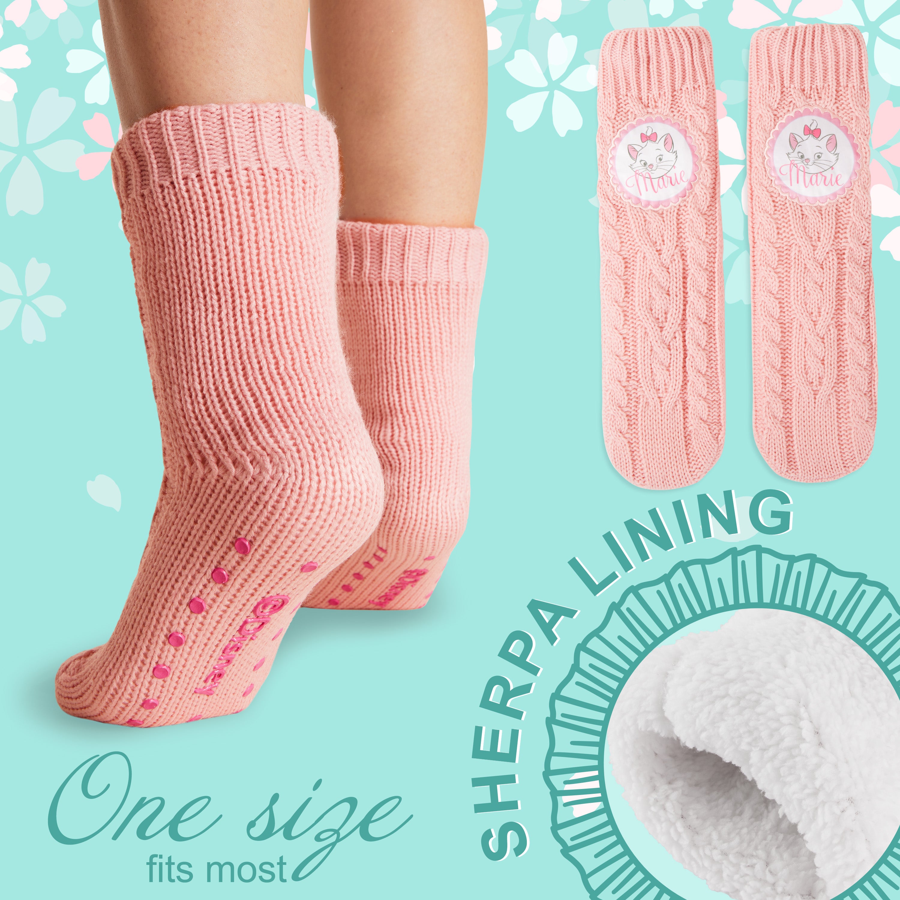 Disney Stitch Fluffy Socks for Women - Pink Marie - Get Trend