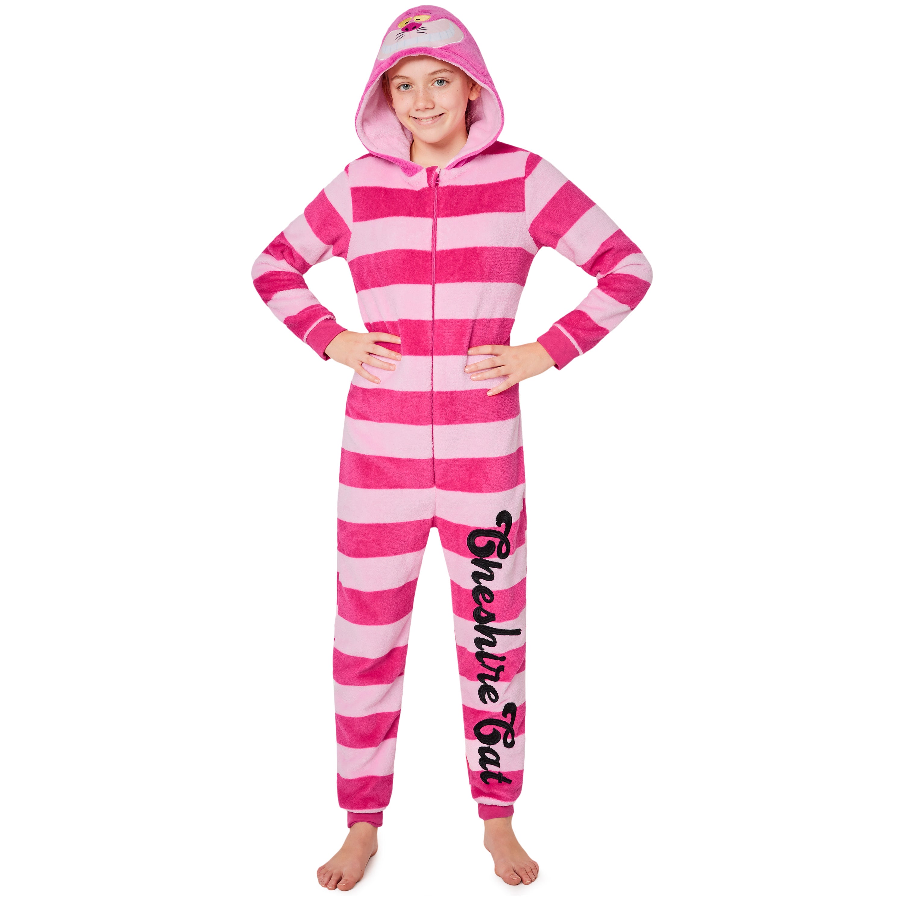 Disney Onesie for Kids - Fleece Onesie for Kids - Alice in Wonderland The Cheshire Cat - Get Trend