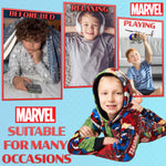 Marvel Fleece Onesie for Boys - Hooded Onesie for Kids - Multicolored - Get Trend