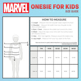 Marvel Fleece Onesie for Boys - Hooded Onesie for Kids - Multicolored - Get Trend