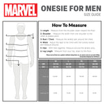 Marvel Onesies for Men and Teenagers - Avengers Multicolored - Get Trend