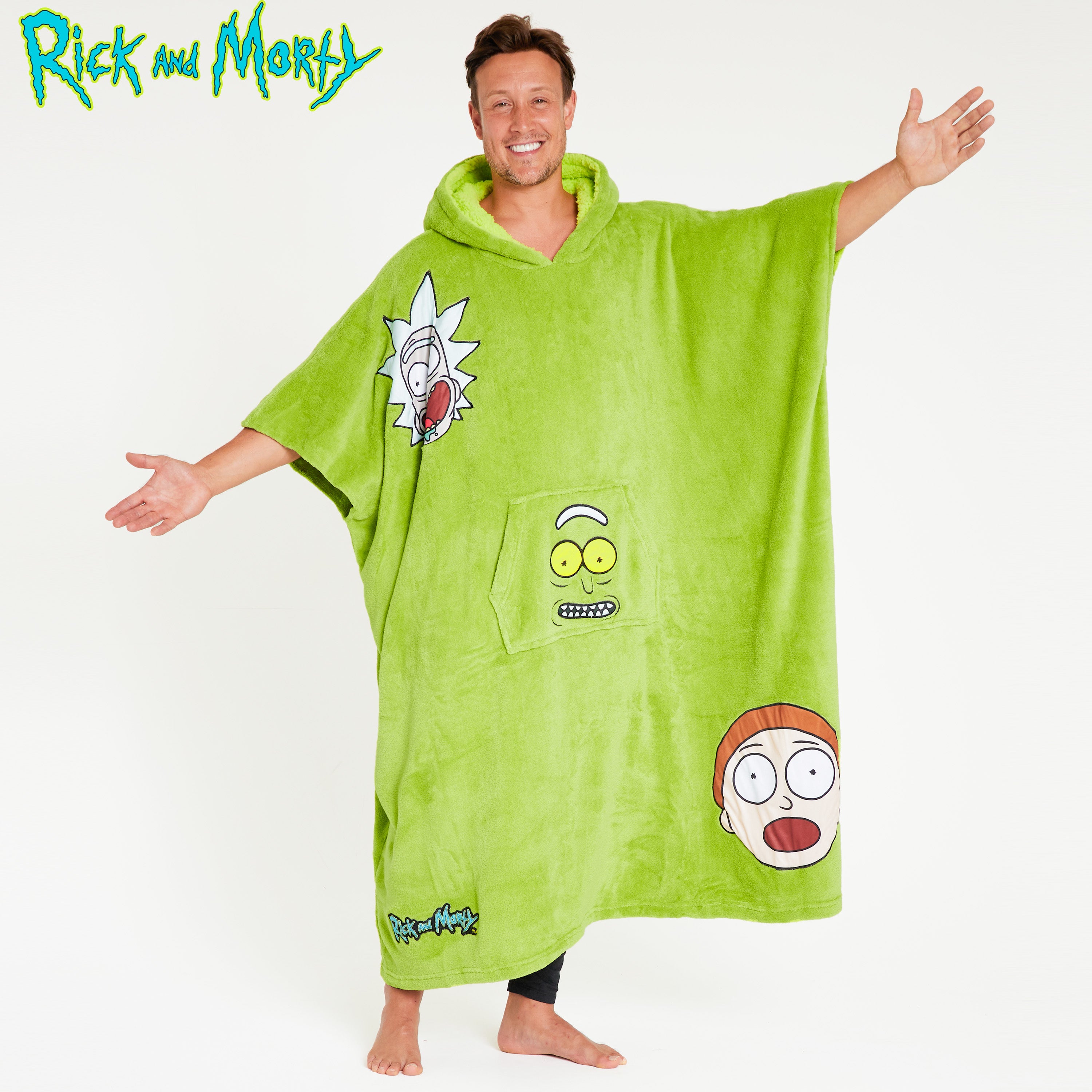 RICK AND MORTY Hoodie Blanket for Men - Get Trend