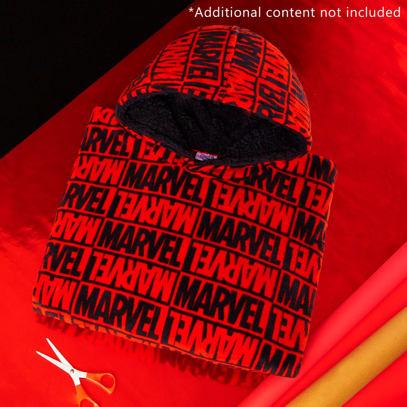 Marvel Blanket Hoodie for Men and Teenagers -  Red & Black Hoodie for Men - Get Trend